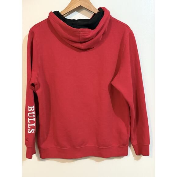 Chicago Bulls Sweatshirt Youth Large Red Hoodie Pullover Embroidered Logo NBA - Picture 3 of 4